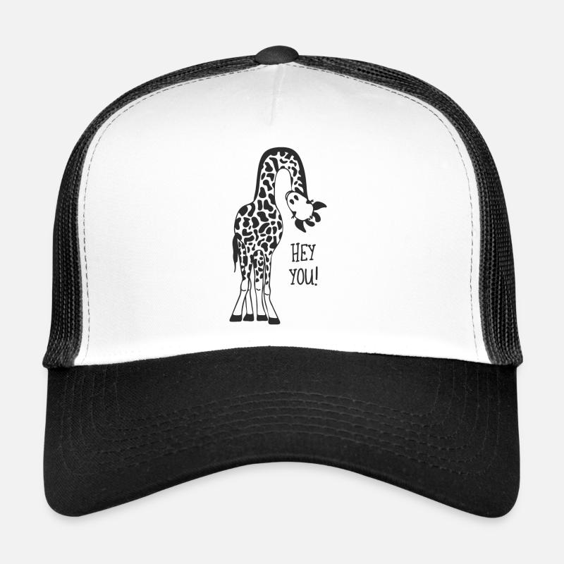 Giraffe calling - Trucker Cap - white/black