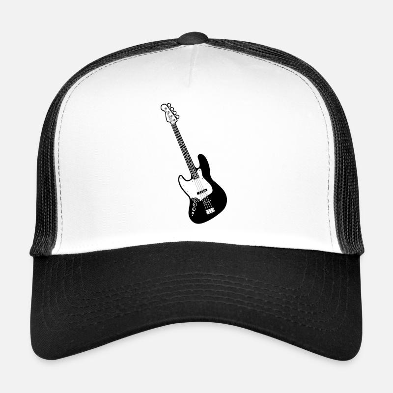 E Gitarre - Trucker Cap - Weiß/Schwarz