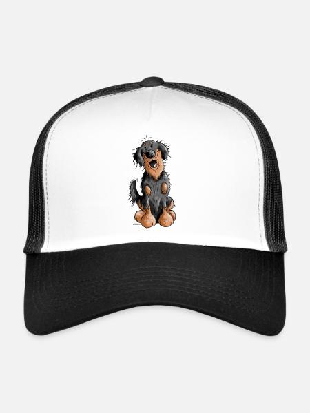 Mignon Hovawart - Casquette trucker  - blanc/noir - Devant