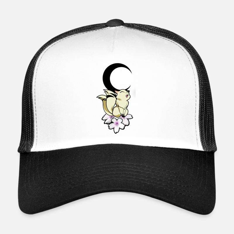 Anime chat lune lune kawaii fleur chat cadeau Casquette trucker 