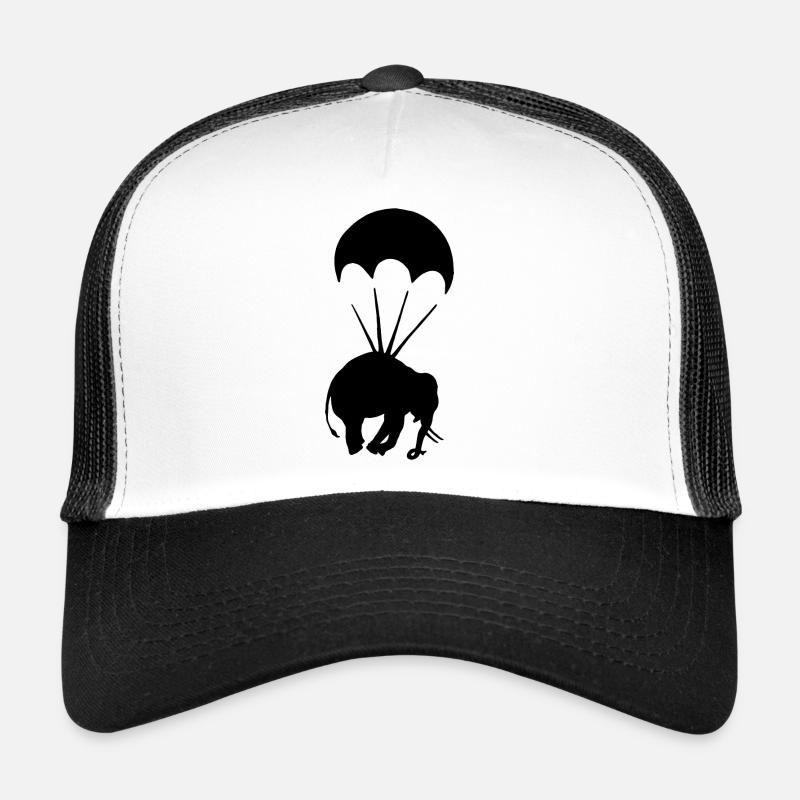Elefant mit Fallschirm Graffiti Urban Art Trucker Cap