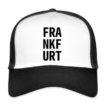 Frankfurt - Trucker Cap - Weiß/Schwarz - Vorne