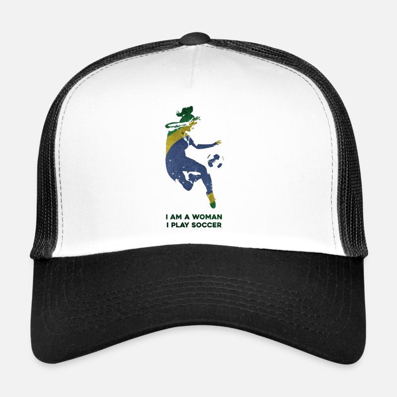 Frauenfußball - Trucker Cap - Weiß/Schwarz