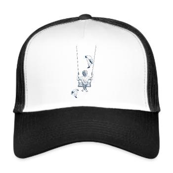 Hanging around in the sky - Trucker Cap - white/black - Front