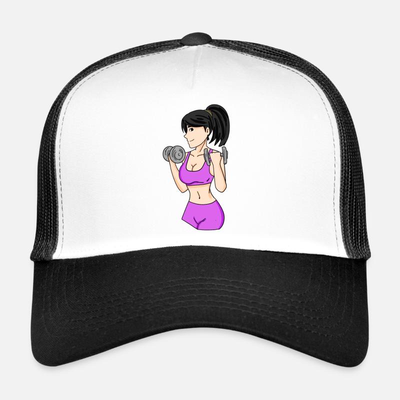 Filles avec haltères Casquette trucker 