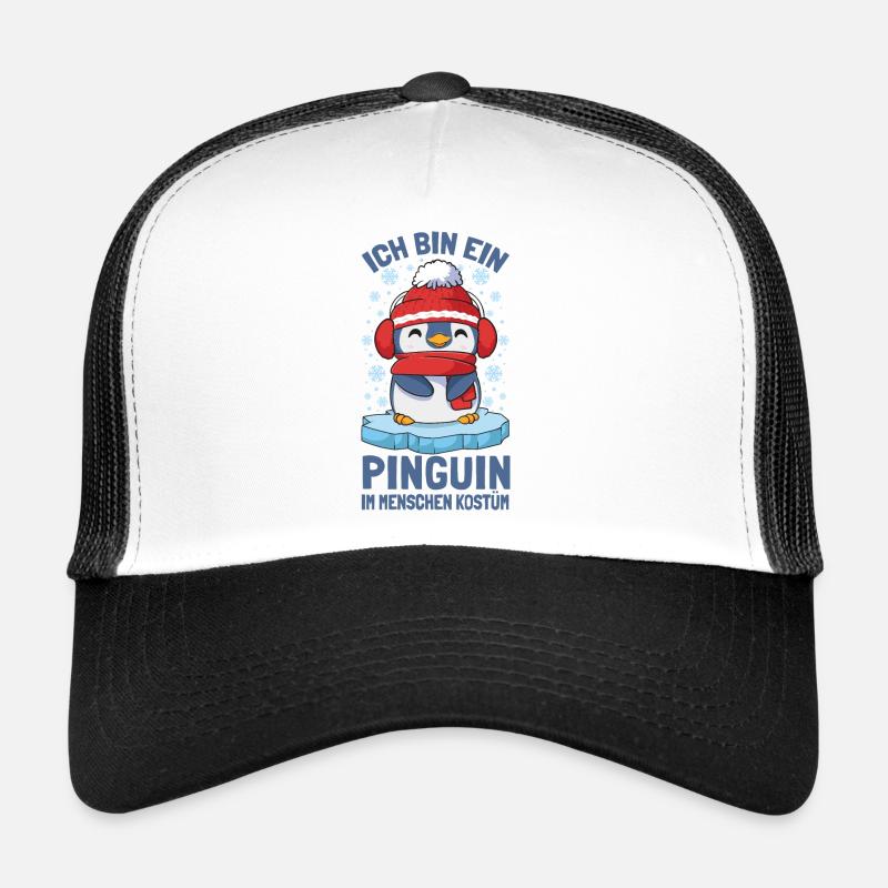 Pinguine Ich Bin Ein Pinguin - Trucker Cap - Weiß/Schwarz