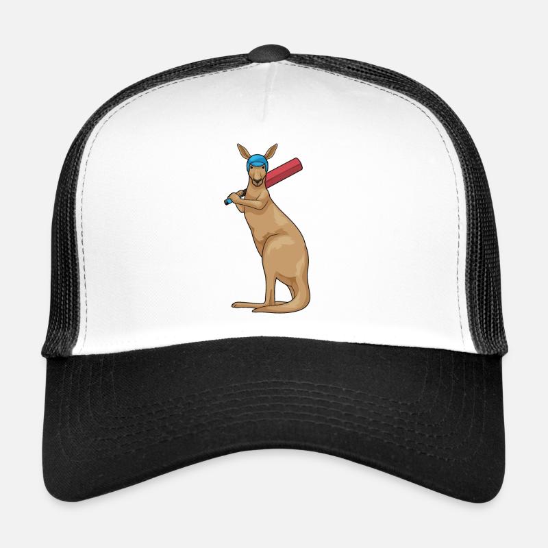 Kangaroo Cricket Cricket Bat - Trucker Cap - white/black