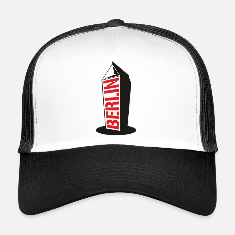 Berliner Milchbübchen - Casquette trucker  - blanc/noir
