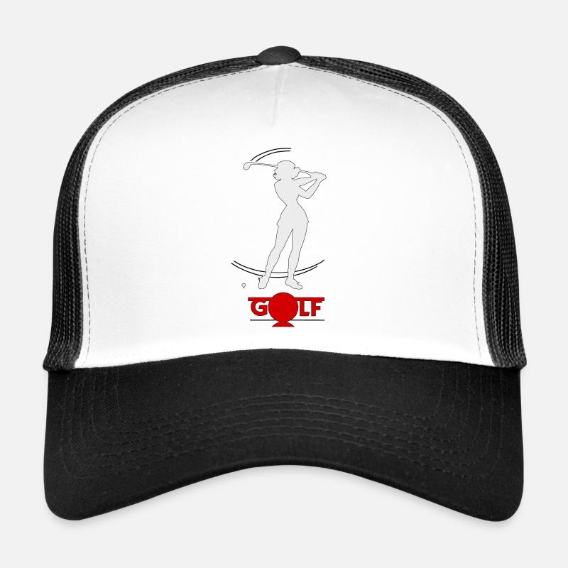 Retro golfer Trucker Cap