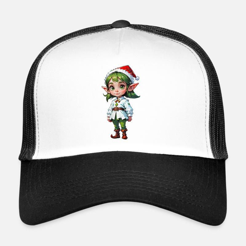 Lutin de Noël festif Casquette trucker 