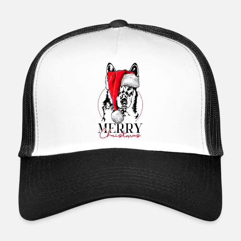 Tschechoslowakischer Wolfhund Merry Christmas Trucker Cap