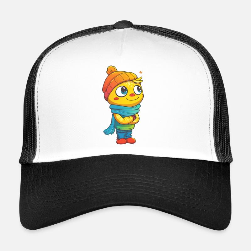Winter Orange Magic Trucker Cap