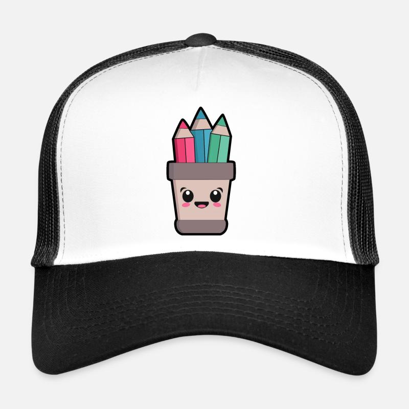 Pot à Crayons Kawaii Casquette trucker 