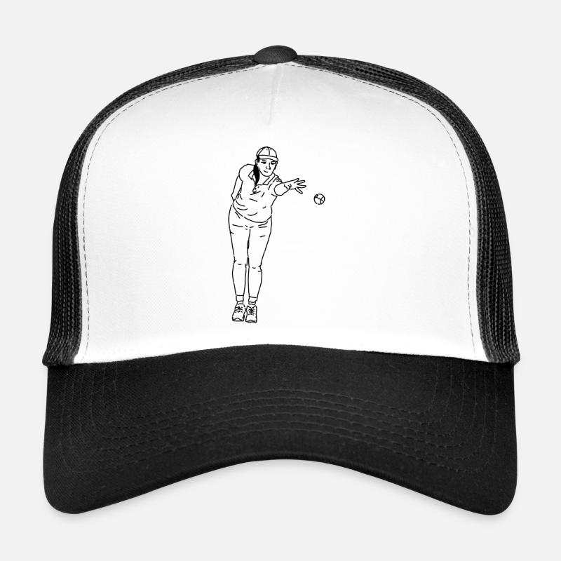 Petanque player Left-handed Trucker Cap