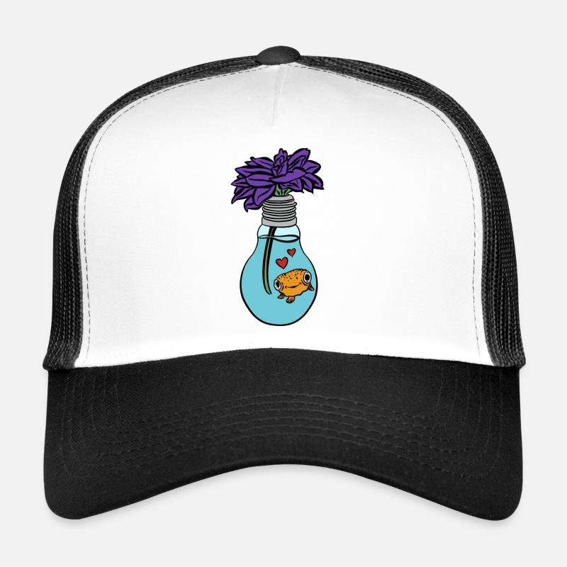 Flower Fish Trucker Cap