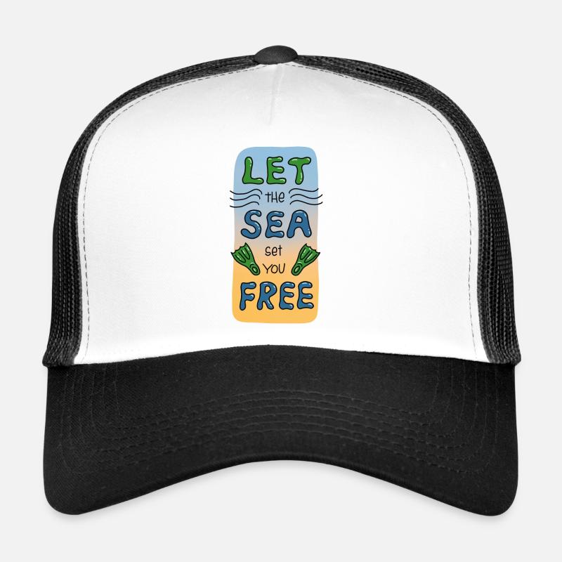 Laisse la mer te libérer Casquette trucker