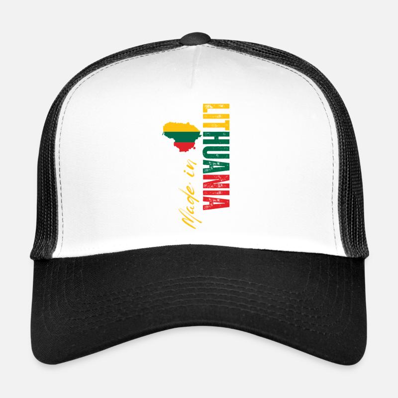 Made in Lithuania, vertical design Trucker Cap