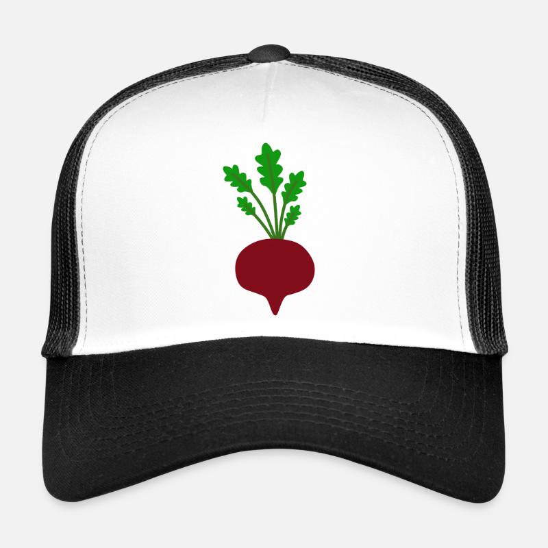 Illustration de feuille de betterave vibrante Casquette trucker 