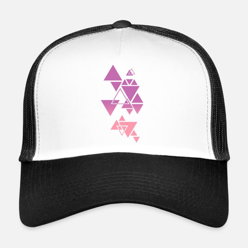 Gradient Dreieck Muster Pink Trucker Cap
