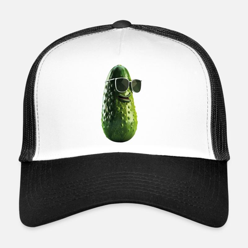 Cornichon de concombre avec lunettes de soleil Casquette trucker 