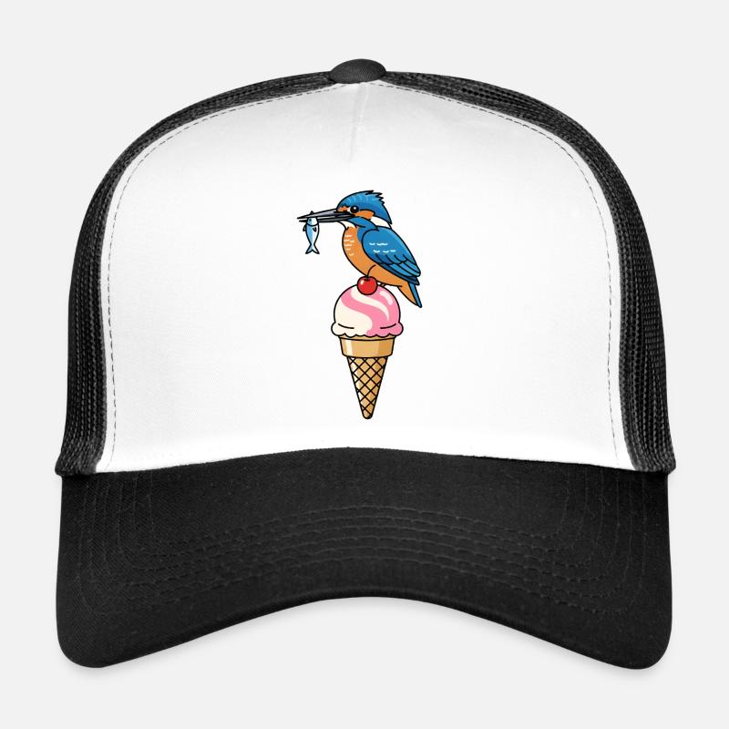Eisvogel - Trucker Cap - Weiß/Schwarz