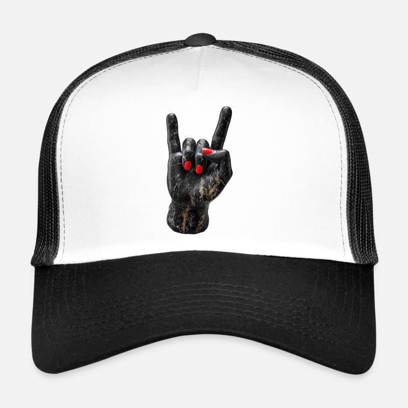 Estampe sur marbre à la main de pierre Casquette trucker 