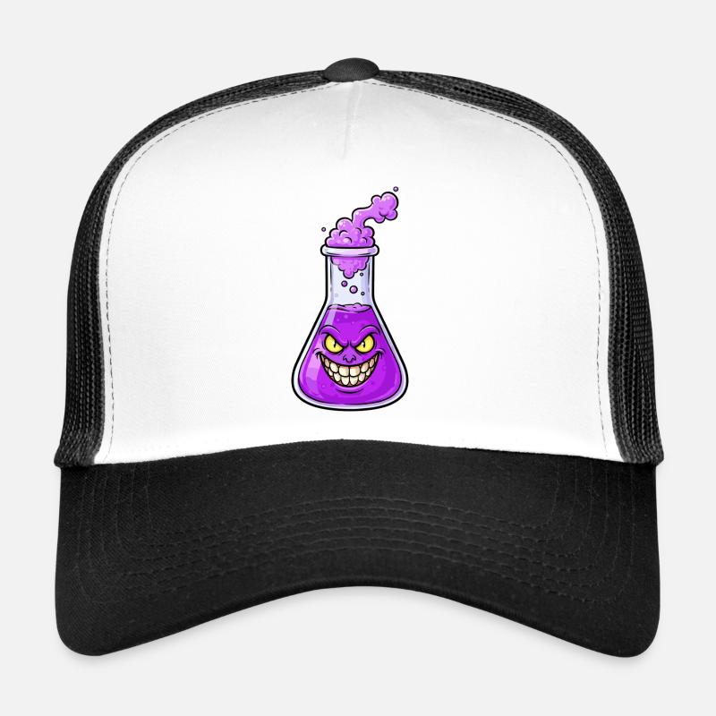 Purple Alchemy Bottle Magic Trucker Cap
