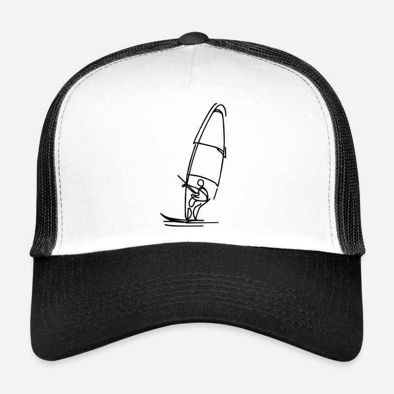 Dessin de planchiste à voile Casquette trucker 
