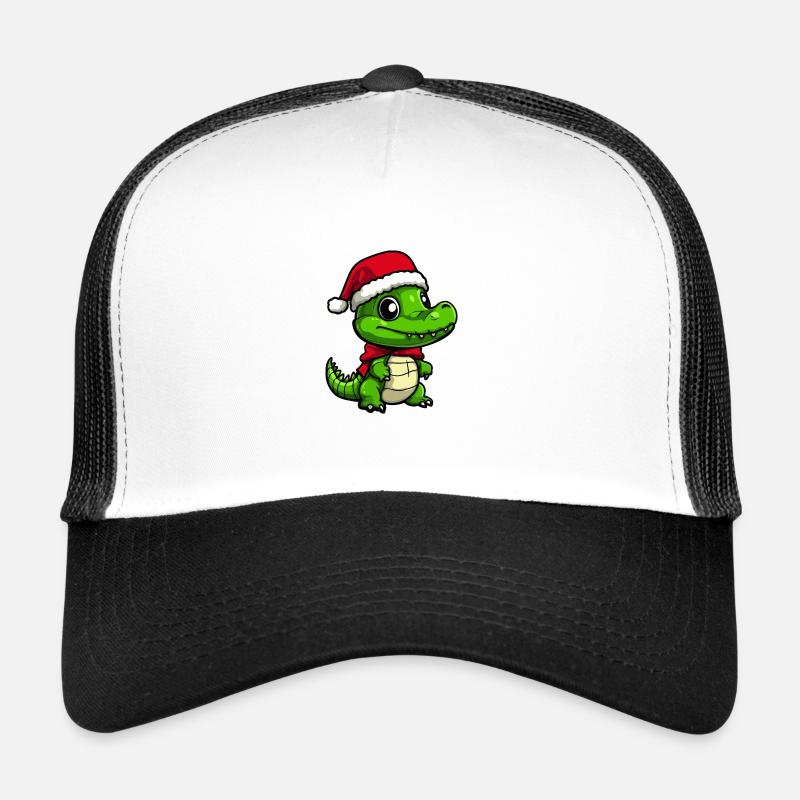 Alligator Noël mignon Casquette trucker 