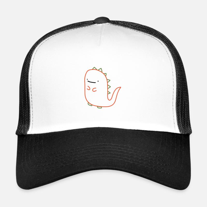 Dino - Trucker Cap - Weiß/Schwarz
