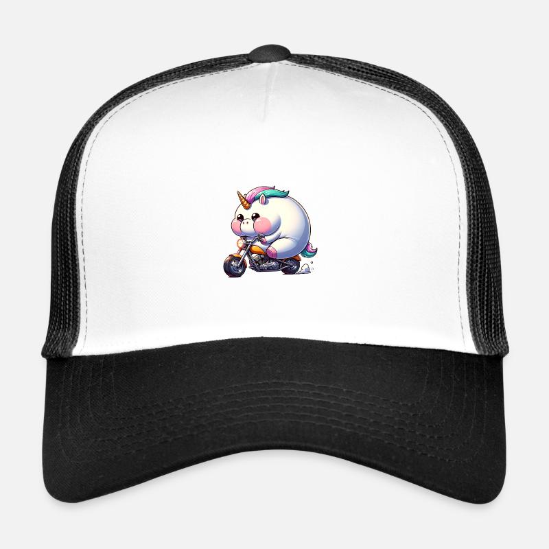 Fabuleuse licorne à l’aventure à moto Casquette trucker 