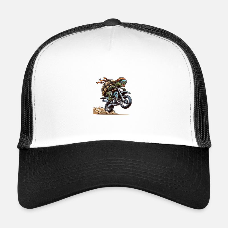 Speedy Enduro Turtle avec lunettes et casque Casquette trucker 