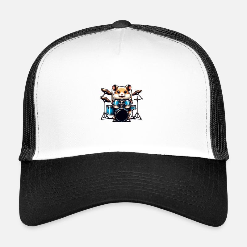 Hamster Drummer Rockt Mit Drumsticks Trucker Cap