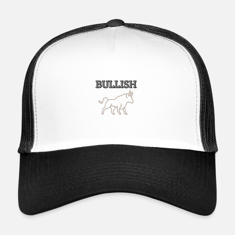 Bull Symbol - Trucker Cap - Weiß/Schwarz