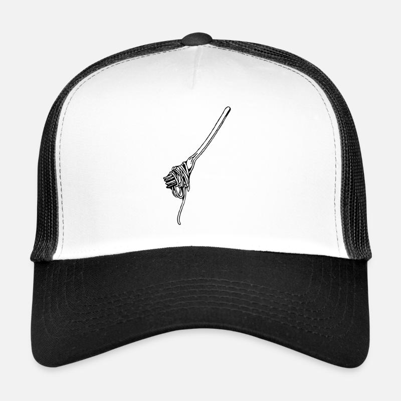 fourchette - Casquette trucker  - blanc/noir