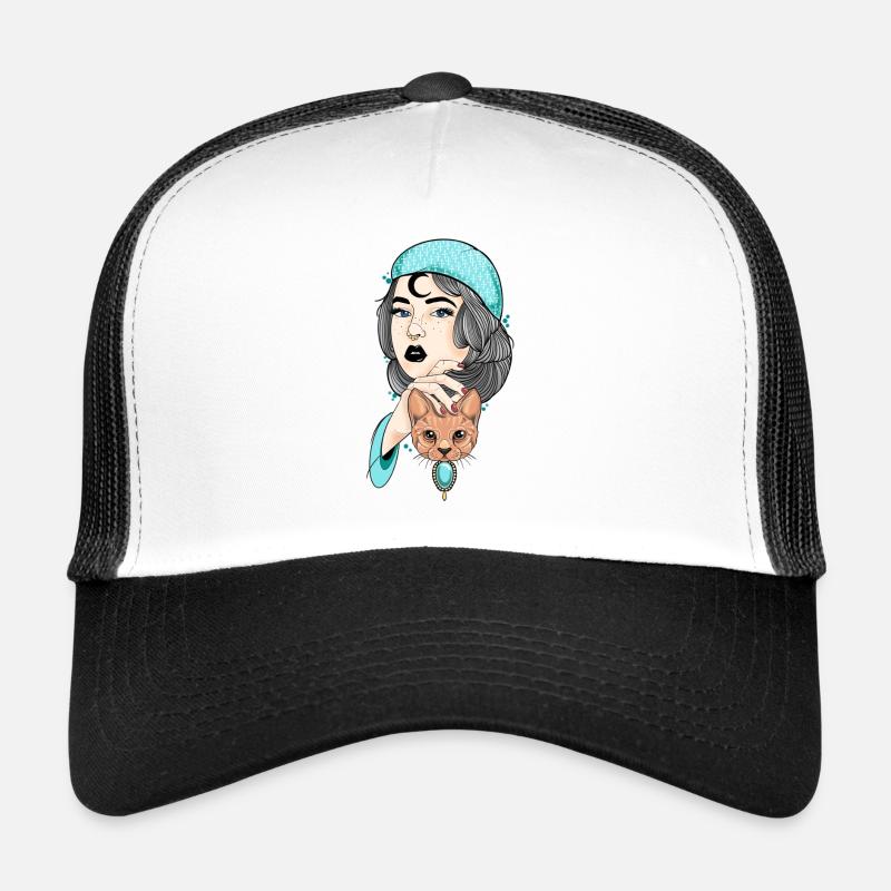 Femme chat Casquette trucker 