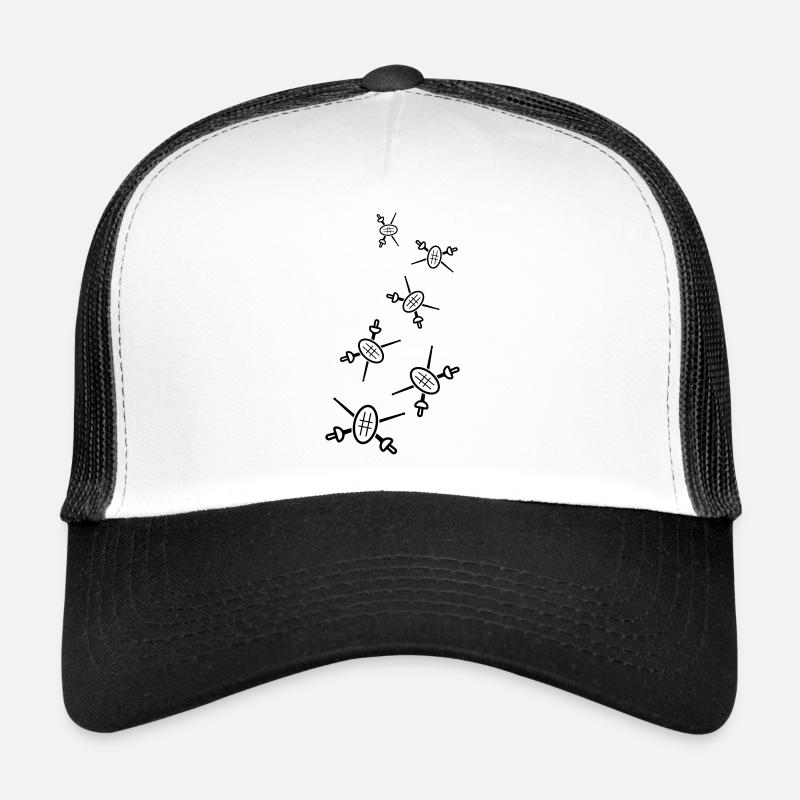 Fechten Schwert - Trucker Cap - Weiß/Schwarz
