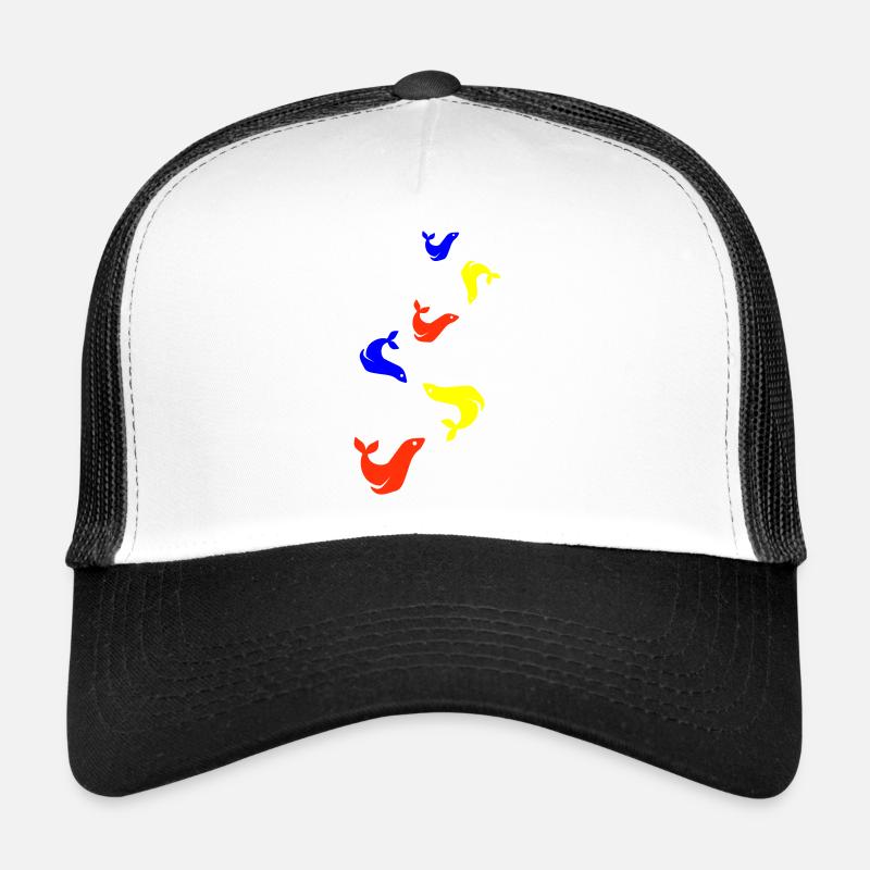 Seehund Bunt Robbe - Trucker Cap - Weiß/Schwarz