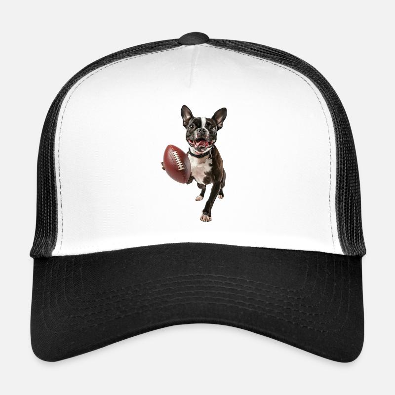 Bostoninterrieri - Trucker-lippis - valkoinen/musta