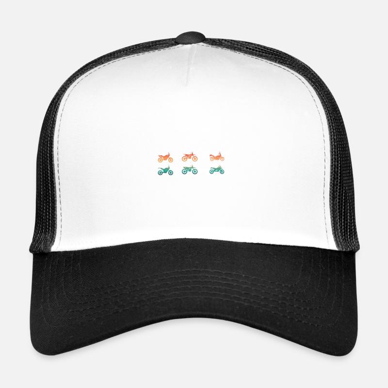 Différents types de motos de motocross enduro Casquette trucker 