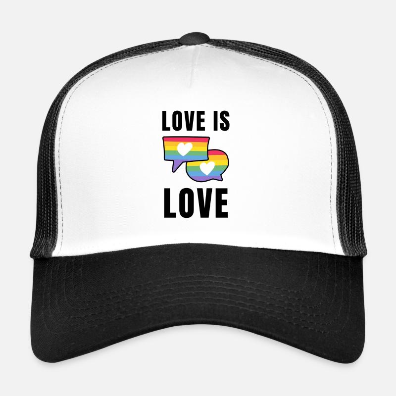 Liebe ist Liebe schwul LGBT Trucker Cap