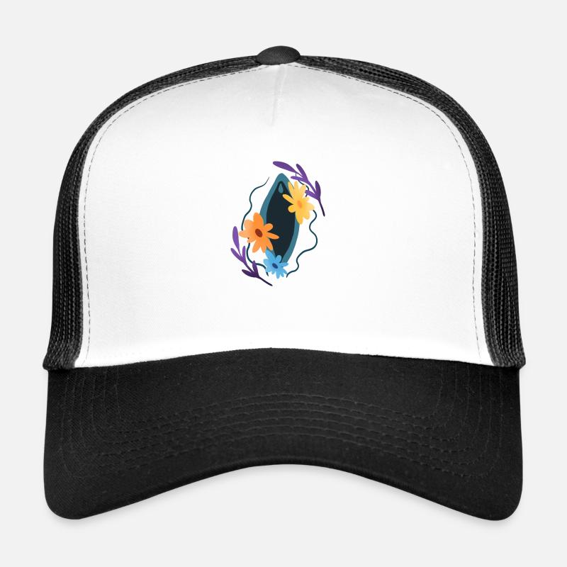 Vulva, Blumen, weiblich, Weiblichkeit Trucker Cap