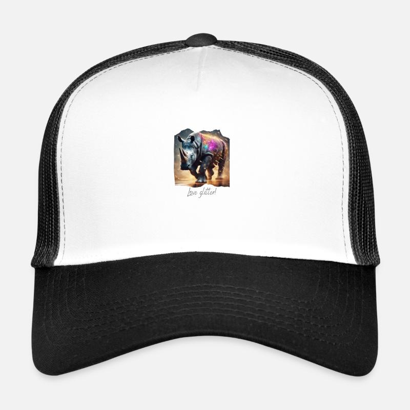 Love glitter - Trucker Cap - white/black