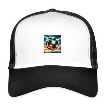Football - Unir l’avenir - Casquette trucker  - blanc/noir - Devant