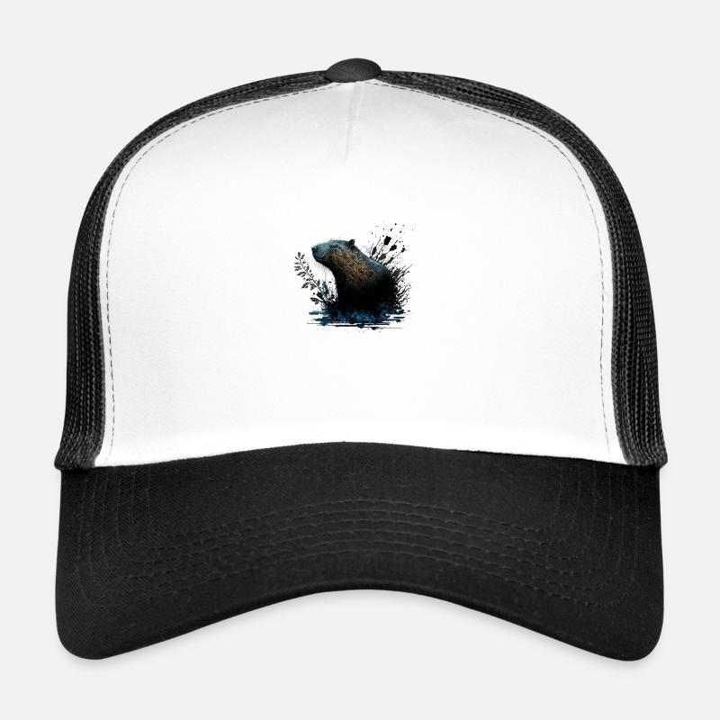 Wasserschwein - Trucker Cap - Weiß/Schwarz