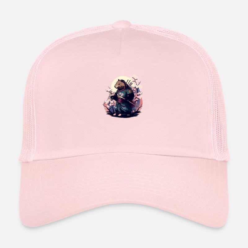 Wasserschwein Samurai Japanische Kunst Trucker Cap