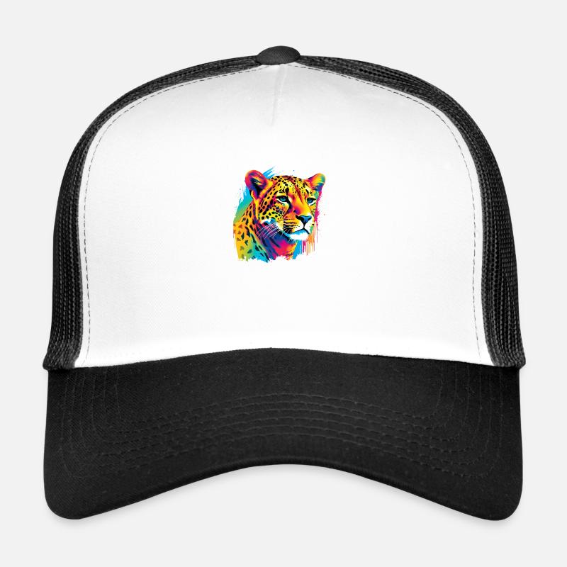 guépard guépard - Casquette trucker  - blanc/noir