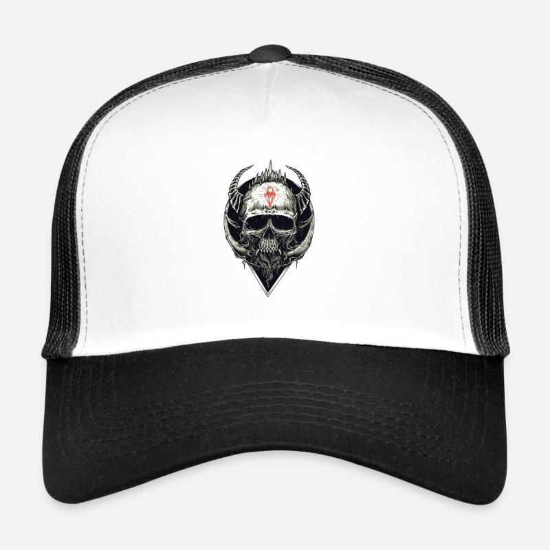 Teuflischer Schädel Trucker Cap