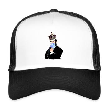 Charles, King of England, King, Crown - Trucker Cap - white/black - Front