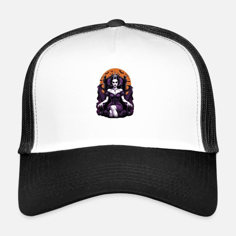 Vampire Queen Queen Tron Cadeau d’Halloween Casquette trucker 